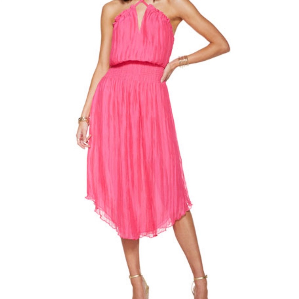 Ramy Brook Deanna Smocked Midi Dress